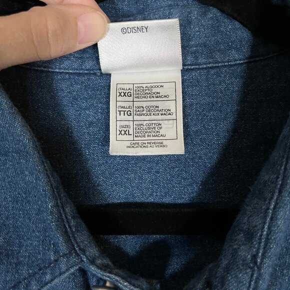 Disney Winnie The Pony Denim Shirt - Men's Size XXL - Blue - Picture 3 of 7